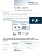 Blue Prism Data Sheet - Remote Access Tools