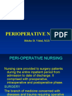 Perioperative Nursing: Ritche D. Vidal, M.D