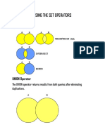 Using The Set Operators