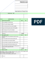 TAFE Process Audit Check List - Revision 2