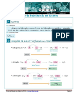 Reação de Substituição em Alcanos