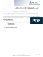 Blue Prism Data Sheet - Maintaining A Blue Prism Database Server