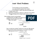 Percent Word Problems: 1. Multiply The Opposites 80 X 35 2800 2. Divide by The Remaining Number