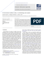 E-Government Readiness Index: A Methodology and Analysis