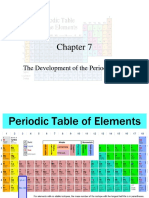 The Development of The Periodic Table