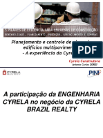 Planejamento e Controle de Obras de Edifícios Multipavimentos - A Experiência Da Cyrela