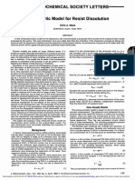 1992-New Kinetic Model For Resist Dissolution