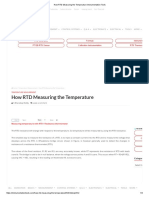 How RTD Measuring The Temperature.