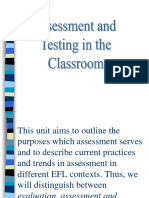 Assessment and Testing in The Classroom