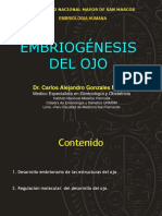 Embriologia Del OJO DR Carlos Gonzales Medina UNMSM