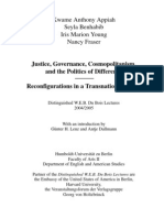 Justice, Governance, Cosmopolitanism