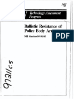 Ballistic Resistance of Police Body Armor: Standard 0101.02