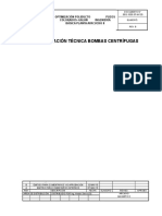 Especificación Técnica Bombas Centrifugas