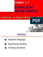 Overview of An Engineering Drawing: Chapter 1 - 1