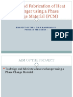 Design and Fabrication of Heat Exchanger Using PCM