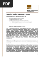 Guia Sobre Estudios de Visitantes A Museos Ana M. Cousillas. Curso de Capacitación en El INAPP - 1997