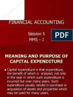 Financial Accounting: Session 5 Mms - I