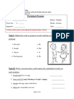 Worksheet-Pronoun: Pearl School, Doha