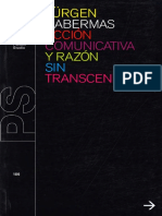 Habermas, Acción Comunicativa y Razón Sin Trascendencia PDF