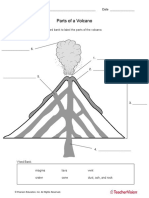 Volcano Parts Worksheet