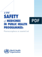 Safety: Medicines in Public Health Programmes