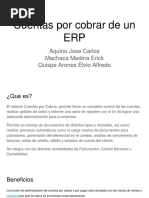 Cuentas Por Cobrar de Un ERP