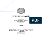 Act 258 - Trustees (Incorporation) Act 1952