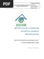 Documento Metodologico Variables Meteorologicas