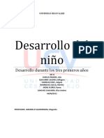 Desarrollo Del Niño de 0 A 3 Años