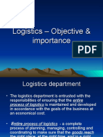 Logistics - Objective & Importance