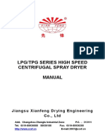 High Speed Centrifugal Spray Dryer