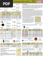 Termistores NTC y PTC