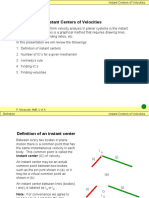 Instant Centers of Velocities: P. Nikravesh, AME, U of A