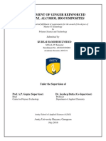 Development of A Ginger Reinforced Polyvinyl Alcohol Biocomposite