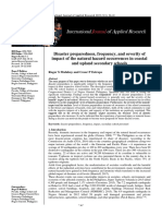 Disaster Preparedness, Frequency, and Severity of Impact of The Natural Hazard Occurrences in Coastal and Upland Secondary Schools