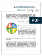 La Salud y El Cuidado Personal en La Adolescencia