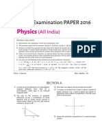 Arihant Class12 Physics All India Solved Paper 2016