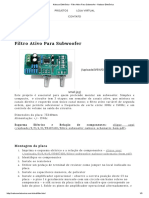 Nabuco Eletrônica - Filtro Ativo para Subwoofer - Nabuco Eletrônica