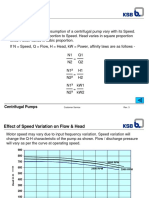 Affinity Laws: Centrifugal Pumps