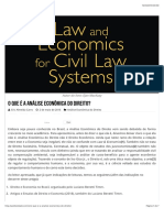 O Que É A Análise Econômica Do Direito?