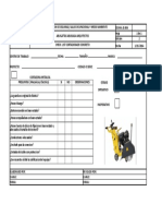 CHECK LIST Cortadora de Concreto