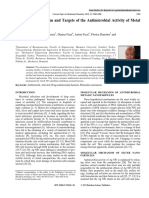 Molecular Mechanism and Targets of The Antimicrobial Activity of Metal Nanoparticles