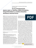 BERNARDI Et Al. 2014. Reproductive Data of A Threatened Bat, Myotis Ruber