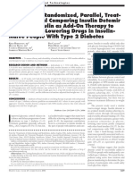 A 26-Week, Randomized, Parallel, Treatto - Target Trial Comparing Insulin Detemir With NPH Insulin As Add-On Therapy To Oral Glucose-Lowering Drugs in Insulin - Naı Ve People With Type 2 Diabetes