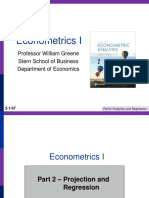 Econometrics I: Professor William Greene Stern School of Business Department of Economics