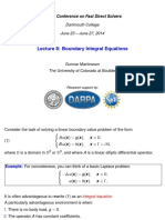 Lecture 8: Boundary Integral Equations: CBMS Conference On Fast Direct Solvers