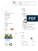 Soal Ujian Bahasa Inggris SD