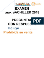 Examen Ser Bachiller 2018 - 41 Preguntas