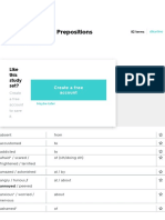 26 CAE Dependent Prepositions Flashcards Quizlet