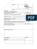 Assignment Title:: Renewable Energy Technologies